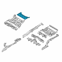 OEM 2016 Hyundai Genesis Panel Assembly-Rear Floor, Rear Diagram - 65513-B1000