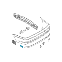 OEM 2006 BMW 330Ci Reflector Left Diagram - 63-14-6-920-687