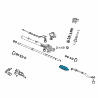 OEM Acura TL Dust Seal, Tie Rod Diagram - 53534-SDA-A01