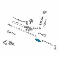 OEM 2003 Honda Accord Dust Seal, Tie Rod Diagram - 53534-SDA-A01