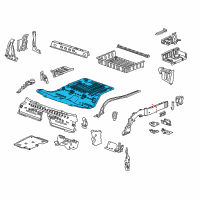 OEM Cadillac Center Floor Pan Diagram - 84137604