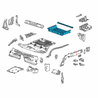 OEM Cadillac Rear Floor Pan Diagram - 22910293