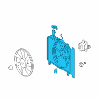 OEM 2009 Scion xD Fan Shroud Diagram - 16711-37050