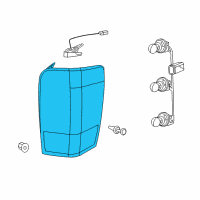 OEM Chrysler Aspen Lamp-Tail Stop Backup Diagram - 68001316AA