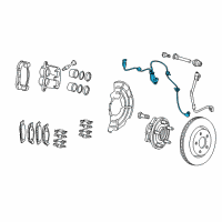 OEM 2015 Jeep Grand Cherokee Sensor-Anti-Lock Brakes Diagram - 56029447AF