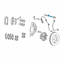 OEM 2013 Jeep Grand Cherokee Pin-Disc Brake Diagram - 68138845AB