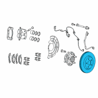 OEM 2017 Jeep Grand Cherokee Brake Rotor Diagram - 68256679AC