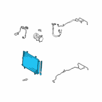 OEM 2009 Toyota Highlander Condenser Diagram - 88460-0E050