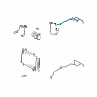 OEM 2009 Toyota Highlander Suction Pipe Diagram - 88717-0E090