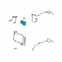 OEM 2008 Toyota Highlander Compressor Assembly Diagram - 88320-48150-84