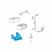 OEM 2012 Ford Expedition Battery Tray Diagram - 9L1Z-10732-A