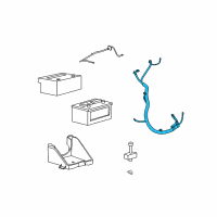 OEM Lincoln Positive Cable Diagram - CL1Z-14300-D