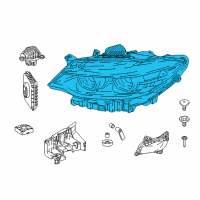 OEM 2021 BMW 230i High Right Led Headlight Diagram - 63-11-7-469-788