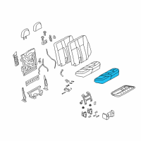 OEM Chevrolet Trailblazer Seat Cushion Pad Diagram - 89043444