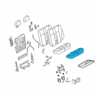 OEM 2008 GMC Envoy Seat Cushion Pad Diagram - 89043444