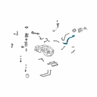 OEM Lexus LS460 Pipe Sub-Assy, Fuel Tank Inlet Diagram - 77201-50140