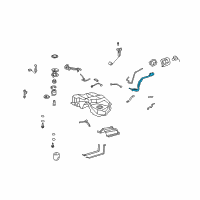 OEM 2008 Lexus LS460 Pipe Sub-Assy, Fuel Tank Inlet Diagram - 77201-50140