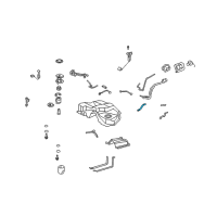 OEM Lexus Hose, Fuel Tank To Filler Pipe Diagram - 77213-50040