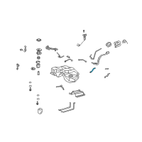 OEM 2013 Lexus LS600h Hose, Fuel Tank To Filler Pipe Diagram - 77213-50040