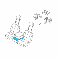 OEM 2003 Dodge Ram 2500 Front Seat Center Cushion Diagram - WP121DVAA