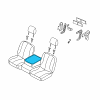 OEM 2007 Dodge Ram 2500 Cover-ARMREST Bin Diagram - 1FR291J3AA