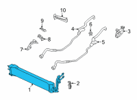 OEM BMW X5 Transmission Oil Cooler Diagram - 17-21-8-642-748