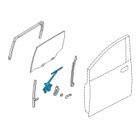 OEM 2015 Nissan Versa Regulator Door Window Rh Diagram - 82720-3BA5A