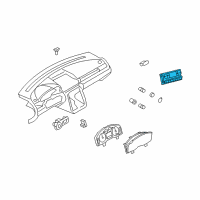 OEM Mercury Montego Dash Control Unit Diagram - 5F9Z-19980-EA