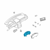 OEM 2005 Ford Freestyle Cluster Assembly Diagram - 5F9Z-10849-NB