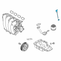OEM Hyundai Veloster Oil Level Gauge Rod Assembly Diagram - 26611-2E021