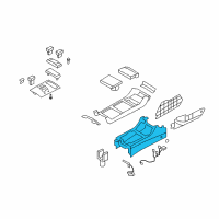 OEM 2008 Hyundai Azera Console-Front Diagram - 84611-3L000-J9