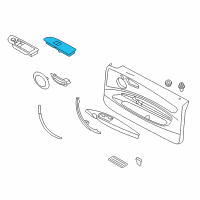 OEM 2009 BMW 135i Window Switch Right Diagram - 61-31-9-162-997