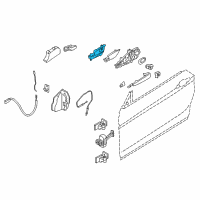 OEM 2015 BMW 228i xDrive Inner Right Door Handle Diagram - 51-41-7-240-412