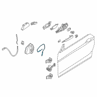 OEM 2017 BMW 230i Bowden.Cable, Outside Door Handle Front Diagram - 51-21-7-268-446