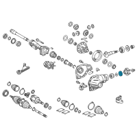 OEM Toyota Tundra Differential Carrier Rear Seal Diagram - 90311-46006