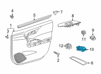 OEM 2020 Toyota RAV4 Window Switch Diagram - 84040-0R040