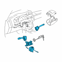 OEM 1996 Toyota RAV4 Combo Switch Diagram - 84310-2L320