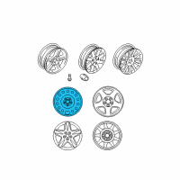 OEM 2003 Lincoln LS Spare Wheel Diagram - XW4Z-1007-DA