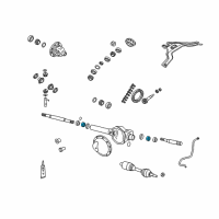 OEM Jeep Commander Bearing-Axle Shaft Diagram - 52111167AA