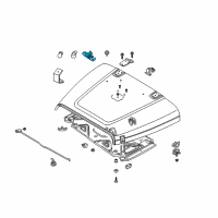 OEM 2002 Jeep Wrangler Hood Safety Catch Latch Diagram - 55176731AF