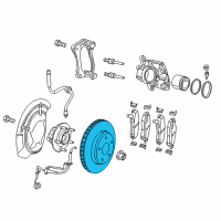 OEM 2015 Jeep Renegade Front Brake Rotor Diagram - 68327786AA