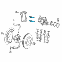 OEM 2015 Jeep Renegade Pin Kit-Disc Brake Diagram - 68267916AA