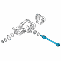 OEM 2021 BMW 840i xDrive OUTPUT SHAFT, REAR RIGHT Diagram - 33-20-8-666-754