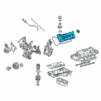 OEM 2010 Toyota Tundra Valve Cover Diagram - 11202-38011