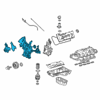 OEM Lexus Cover Sub-Assy, Timing Chain Or Belt Diagram - 11310-0S010