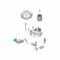 OEM 2009 Honda Civic Clamp, Air Flow Diagram - 17315-RFE-003