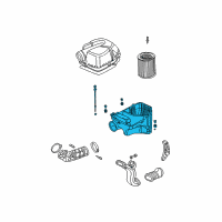 OEM 2002 Acura RSX Case Set, Air Cleaner Diagram - 17201-PNA-000