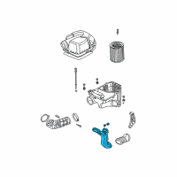 OEM Honda Tube Assembly B, Air Inlet Diagram - 17252-PPA-A00