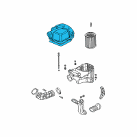 OEM 2006 Acura RSX Cover Set, Air Cleaner Diagram - 17202-PNB-010