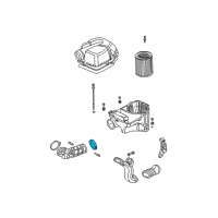 OEM Honda CR-V Clamp, Air Flow Diagram - 17314-PNA-013